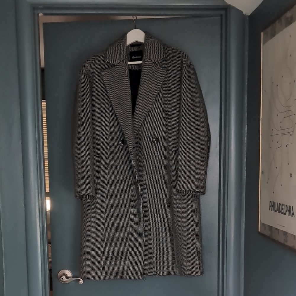 Madewell Chevron Double-Breasted Coat